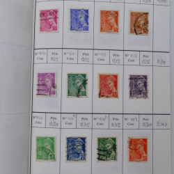 France lot de +2500 timbres 1860-2001 en 16 carnet à choix.