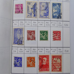 France lot de +2500 timbres 1860-2001 en 16 carnet à choix.