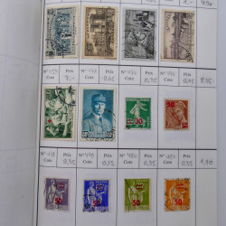 France lot de +2500 timbres 1860-2001 en 16 carnet à choix.