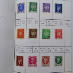 France lot de +2500 timbres 1860-2001 en 16 carnet à choix.