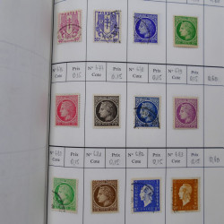 France lot de +2500 timbres 1860-2001 en 16 carnet à choix.