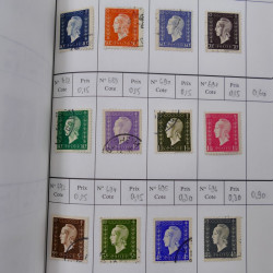 France lot de +2500 timbres 1860-2001 en 16 carnet à choix.