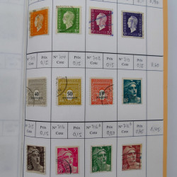France lot de +2500 timbres 1860-2001 en 16 carnet à choix.