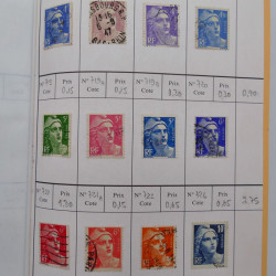 France lot de +2500 timbres 1860-2001 en 16 carnet à choix.