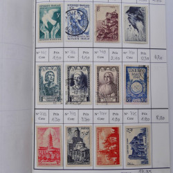 France lot de +2500 timbres 1860-2001 en 16 carnet à choix.