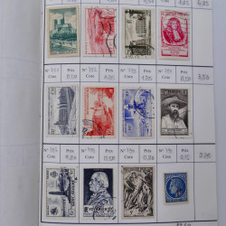 France lot de +2500 timbres 1860-2001 en 16 carnet à choix.