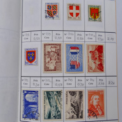 France lot de +2500 timbres 1860-2001 en 16 carnet à choix.
