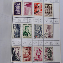 France lot de +2500 timbres 1860-2001 en 16 carnet à choix.