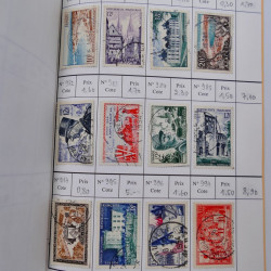 France lot de +2500 timbres 1860-2001 en 16 carnet à choix.