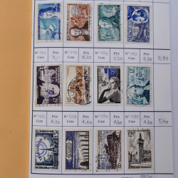 France lot de +2500 timbres 1860-2001 en 16 carnet à choix.