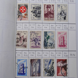 France lot de +2500 timbres 1860-2001 en 16 carnet à choix.