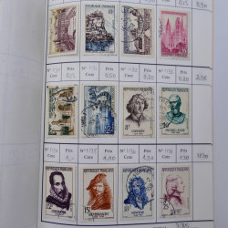 France lot de +2500 timbres 1860-2001 en 16 carnet à choix.