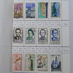 France lot de +2500 timbres 1860-2001 en 16 carnet à choix.