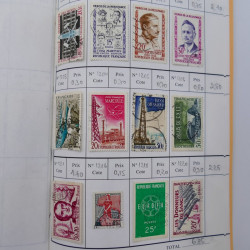 France lot de +2500 timbres 1860-2001 en 16 carnet à choix.