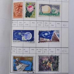 France lot de +2500 timbres 1860-2001 en 16 carnet à choix.