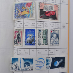 France lot de +2500 timbres 1860-2001 en 16 carnet à choix.