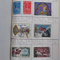 France lot de +2500 timbres 1860-2001 en 16 carnet à choix.