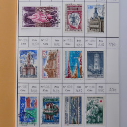 France lot de +2500 timbres 1860-2001 en 16 carnet à choix.