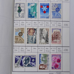 France lot de +2500 timbres 1860-2001 en 16 carnet à choix.