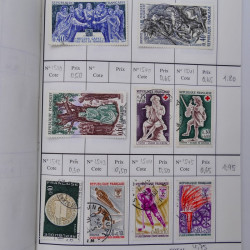 France lot de +2500 timbres 1860-2001 en 16 carnet à choix.