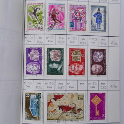 France lot de +2500 timbres 1860-2001 en 16 carnet à choix.