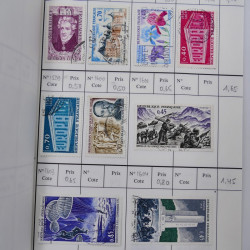 France lot de +2500 timbres 1860-2001 en 16 carnet à choix.