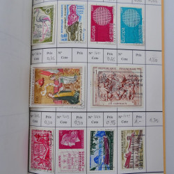 France lot de +2500 timbres 1860-2001 en 16 carnet à choix.