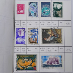 France lot de +2500 timbres 1860-2001 en 16 carnet à choix.