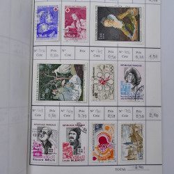 France lot de +2500 timbres 1860-2001 en 16 carnet à choix.