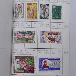 France lot de +2500 timbres 1860-2001 en 16 carnet à choix.