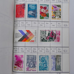 France lot de +2500 timbres 1860-2001 en 16 carnet à choix.