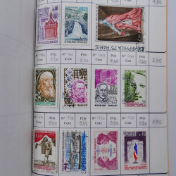 France lot de +2500 timbres 1860-2001 en 16 carnet à choix.