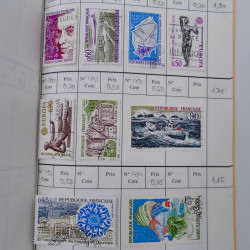 France lot de +2500 timbres 1860-2001 en 16 carnet à choix.