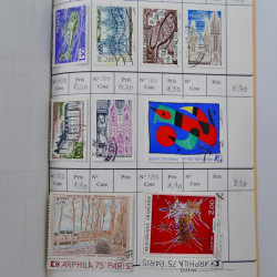 France lot de +2500 timbres 1860-2001 en 16 carnet à choix.