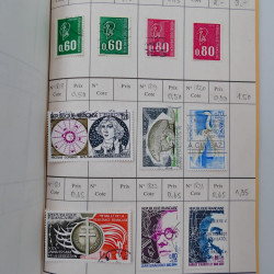 France lot de +2500 timbres 1860-2001 en 16 carnet à choix.
