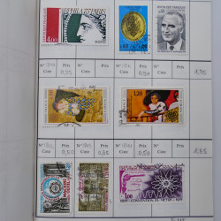 France lot de +2500 timbres 1860-2001 en 16 carnet à choix.