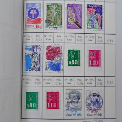 France lot de +2500 timbres 1860-2001 en 16 carnet à choix.