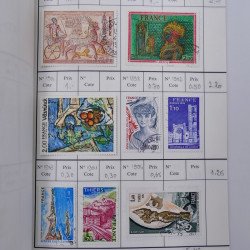 France lot de +2500 timbres 1860-2001 en 16 carnet à choix.