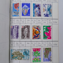 France lot de +2500 timbres 1860-2001 en 16 carnet à choix.