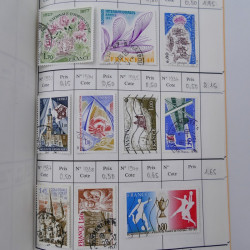 France lot de +2500 timbres 1860-2001 en 16 carnet à choix.