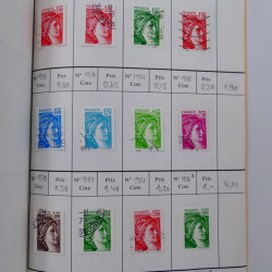 France lot de +2500 timbres 1860-2001 en 16 carnet à choix.
