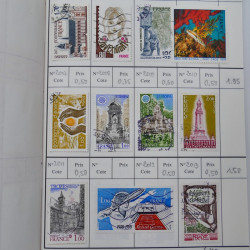 France lot de +2500 timbres 1860-2001 en 16 carnet à choix.