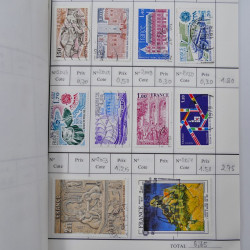 France lot de +2500 timbres 1860-2001 en 16 carnet à choix.