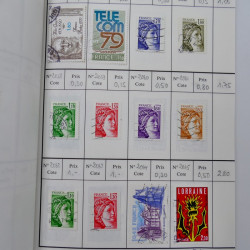 France lot de +2500 timbres 1860-2001 en 16 carnet à choix.