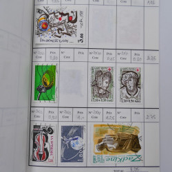 France lot de +2500 timbres 1860-2001 en 16 carnet à choix.