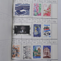 France lot de +2500 timbres 1860-2001 en 16 carnet à choix.