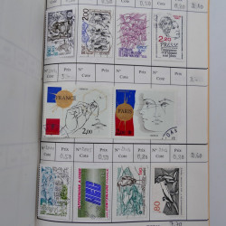 France lot de +2500 timbres 1860-2001 en 16 carnet à choix.