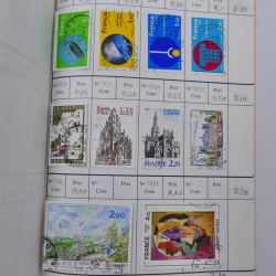 France lot de +2500 timbres 1860-2001 en 16 carnet à choix.