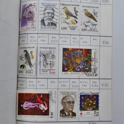 France lot de +2500 timbres 1860-2001 en 16 carnet à choix.