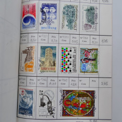 France lot de +2500 timbres 1860-2001 en 16 carnet à choix.